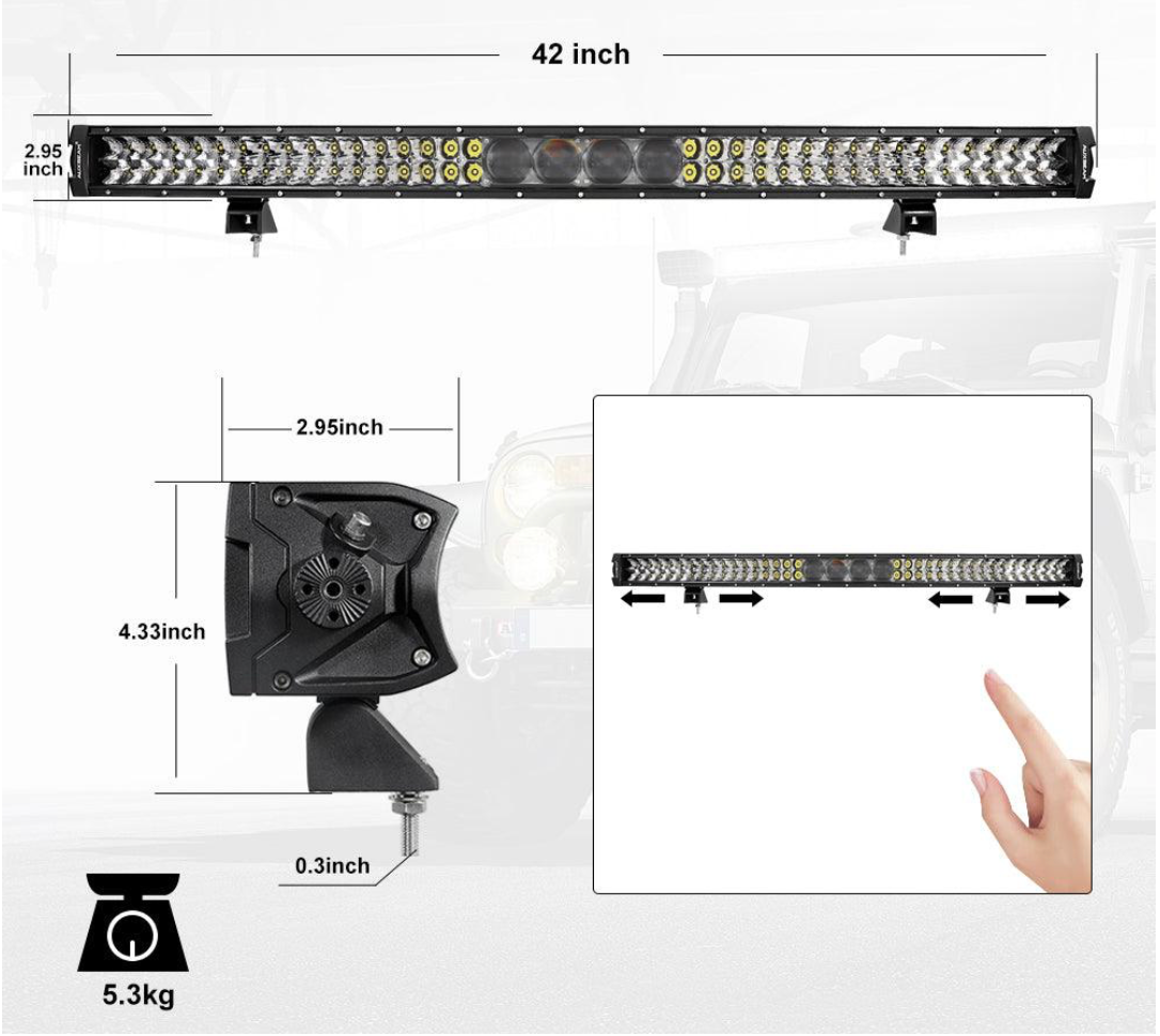 32 Inch 360W LED Light Bar – 44,000LM Combo Beam for 4x4 Overlanding & Off-Road